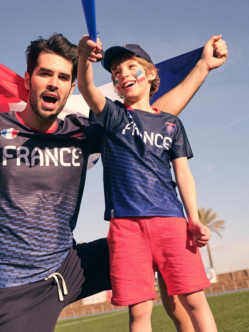 Tee-shirt 'Euro 2020' bleu France - Kiabi