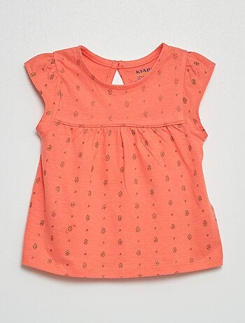 Tee-shirt évasé imprimé ethnique - Kiabi