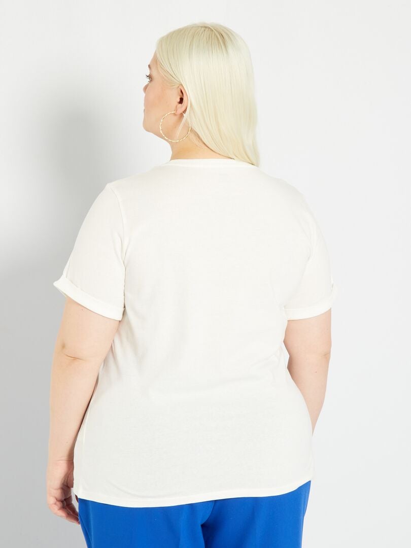 Tee-shirt EVJF avec message Blanc 'mariée' - Kiabi