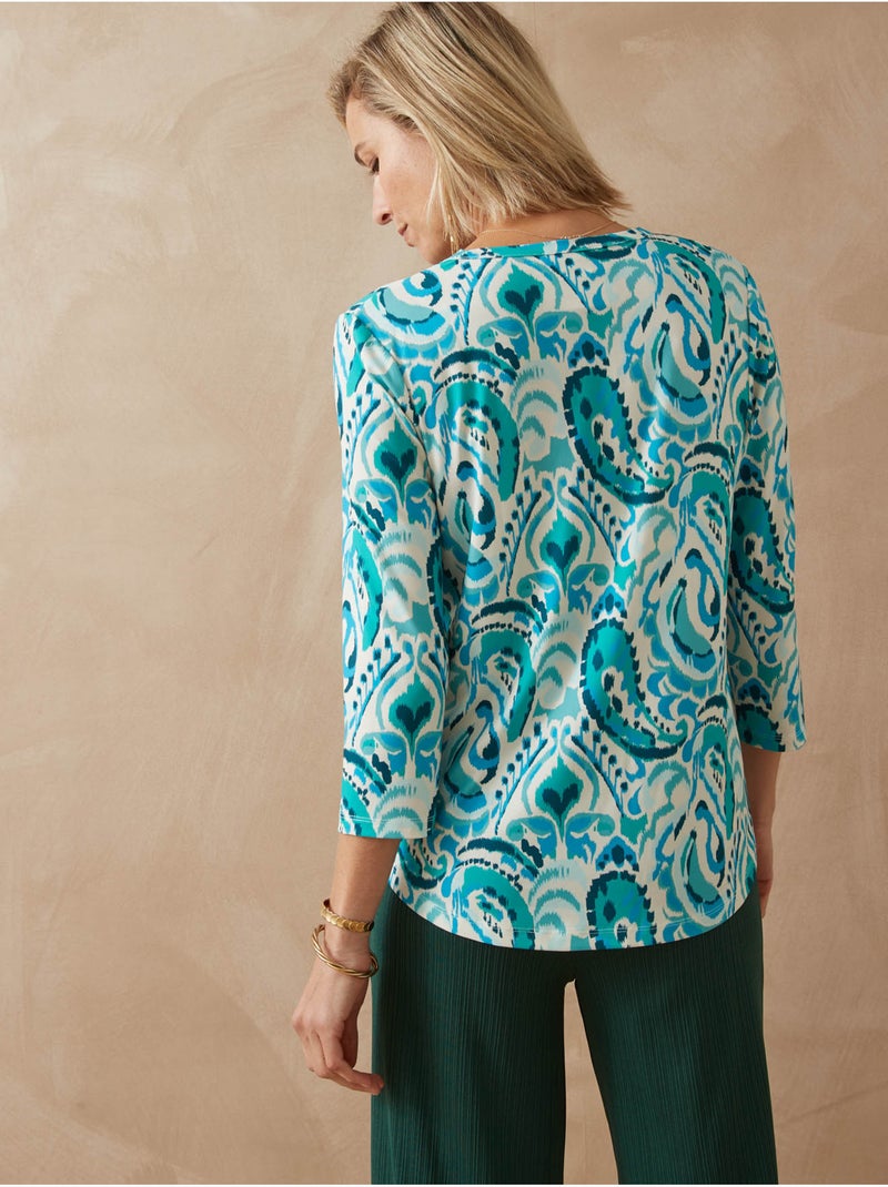 Tee-shirt extensible - DAXON Bleu Multicolore - Kiabi