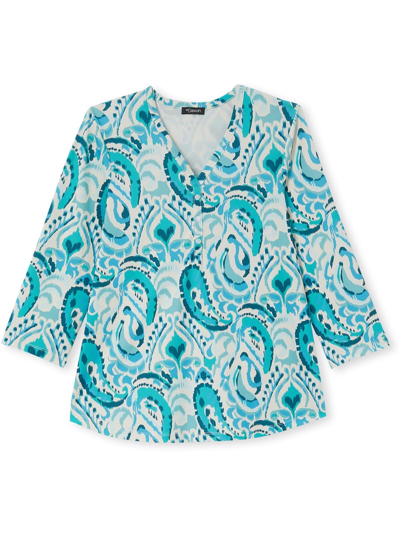 Tee-shirt extensible - DAXON Bleu Multicolore - Kiabi
