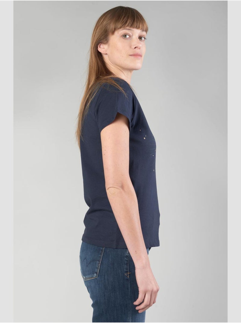 Tee-Shirt FABULO 'Le Temps Des Cerises' Bleu - Kiabi