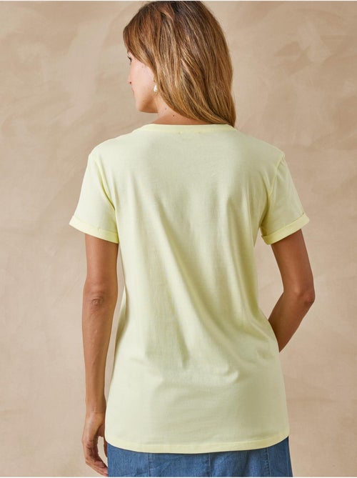 Tee-shirt fantaisie brodé et ajouré - DAXON - Kiabi