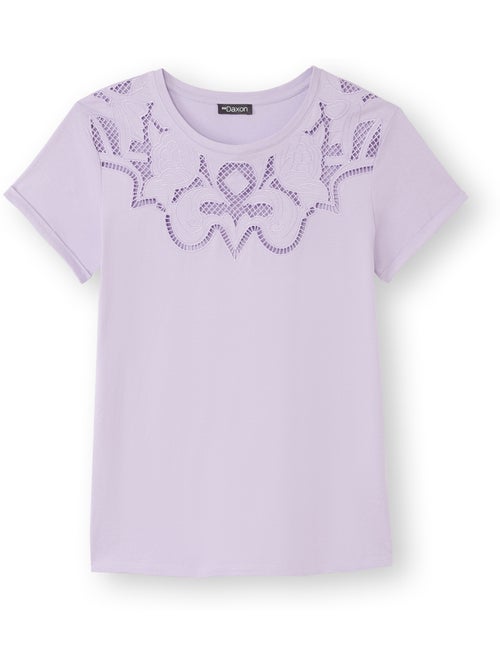 Tee-shirt fantaisie brodé et ajouré - DAXON - Kiabi