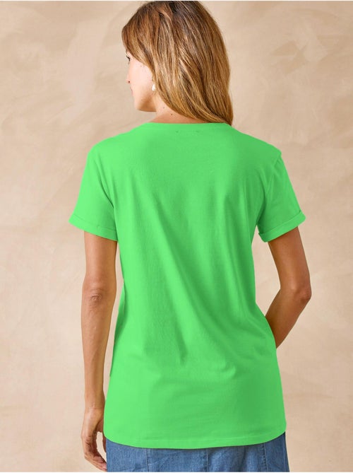 Tee-shirt fantaisie brodé et ajouré - DAXON - Kiabi