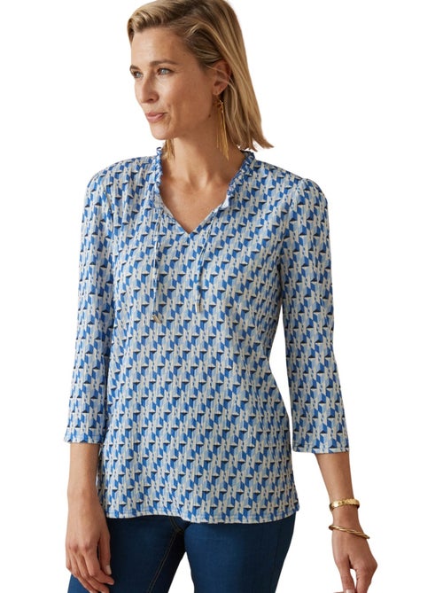 Tee-shirt fantaisie maille gaufrée - DAXON - Kiabi