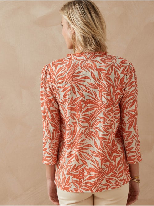 Tee-shirt fantaisie maille gaufrée - DAXON - Kiabi