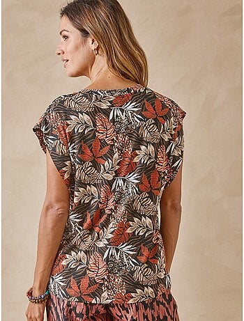 Tee-shirt fantaisie manches T femme - DAXON