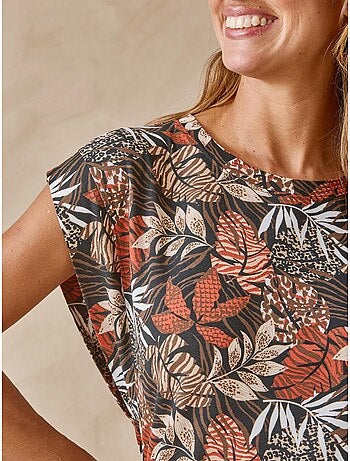 Tee-shirt fantaisie manches T femme - DAXON