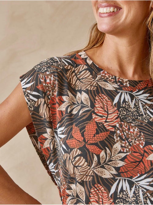 Tee-shirt fantaisie manches T femme - DAXON - Kiabi