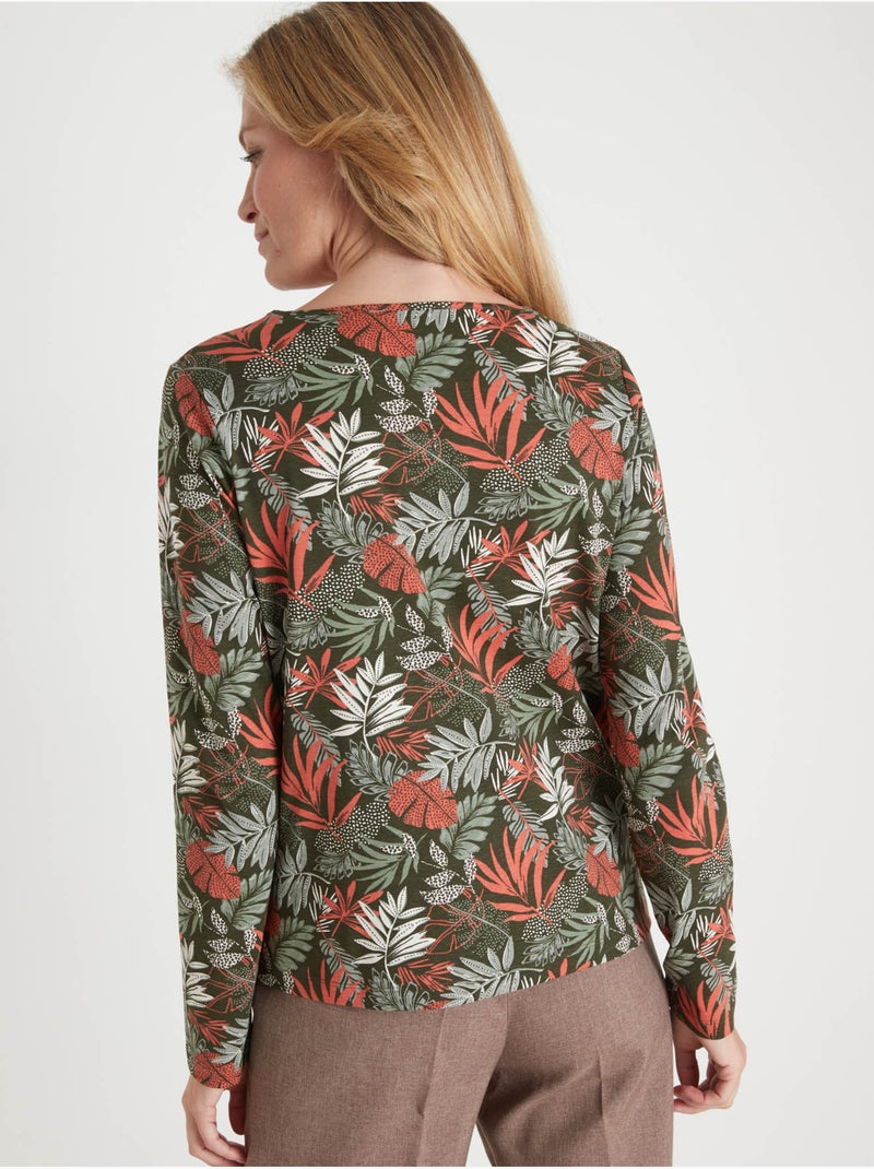 Tee-shirt fantaisie pur coton - DAXON Vert - Kiabi