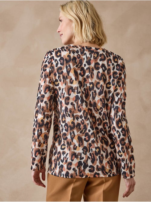 Tee-shirt femme maille gaufrée - DAXON - Kiabi