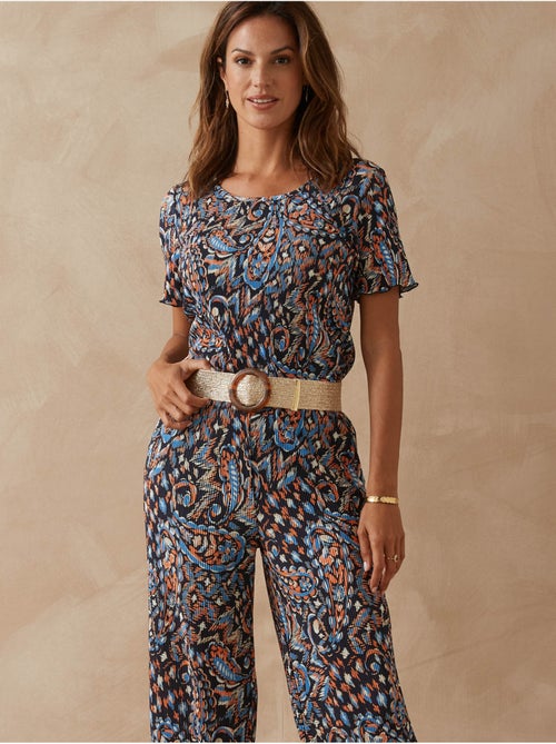 Tee-shirt femme plissé permanent - DAXON - Kiabi