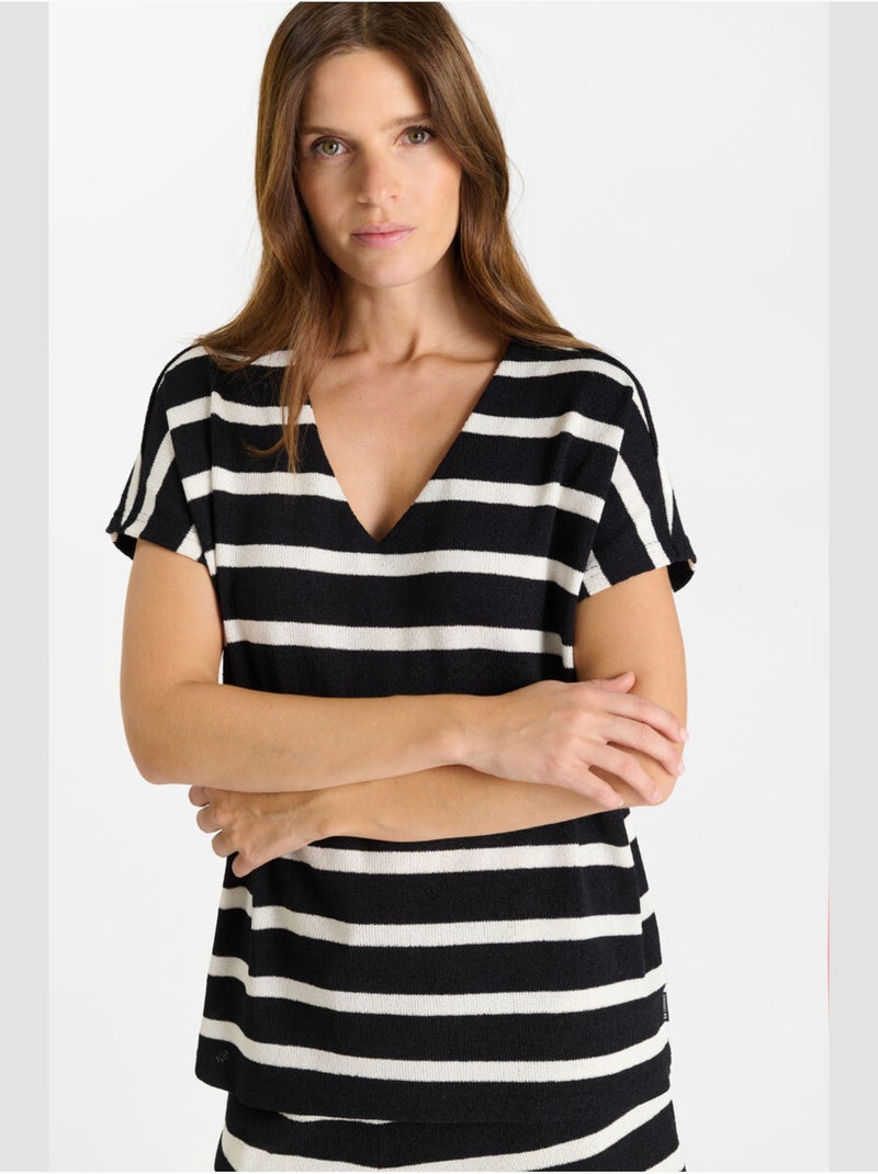 Tee-Shirt FERGUS 'Le Temps Des Cerises' Noir - Kiabi