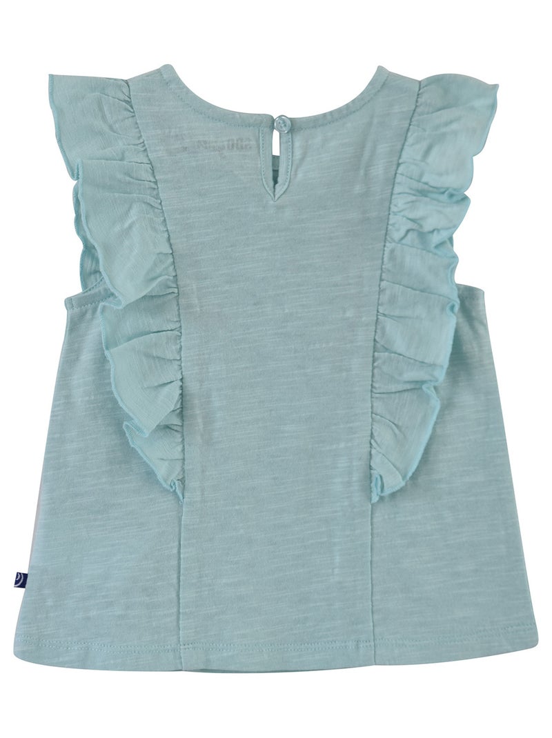 TEE SHIRT FILLE EMILIANA Vert - Kiabi