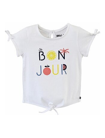 TEE-SHIRT FILLE SOLEIL