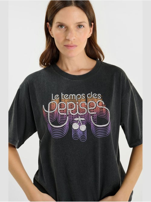 Tee-Shirt FINODE 'Le Temps Des Cerises' - Kiabi