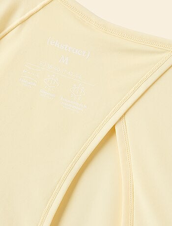 Tee-shirt fluide avec fente au dos - (ekstract)