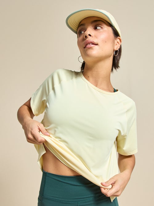 Tee-shirt fluide avec fente au dos - (ekstract) - Kiabi