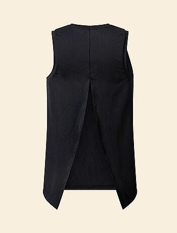 Tee-shirt fluide avec fente au dos - (ekstract)