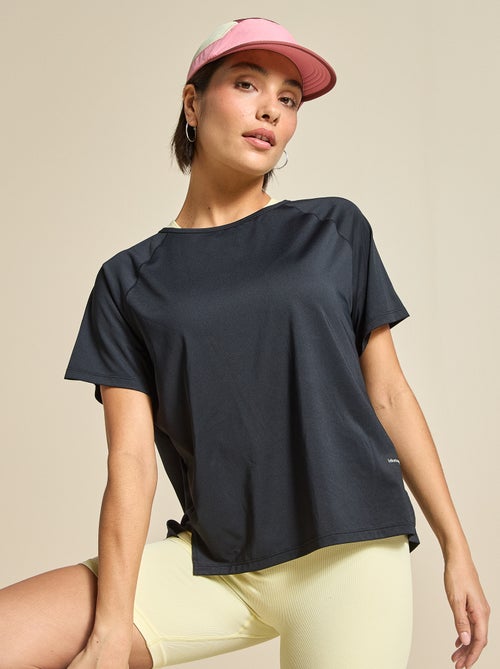 Tee-shirt fluide avec fente au dos - (ekstract) - Kiabi