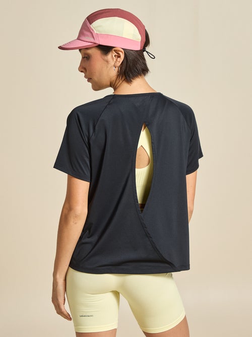 Tee-shirt fluide avec fente au dos - (ekstract) - Kiabi