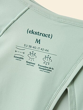 Tee-shirt fluide avec fente au dos - (ekstract)