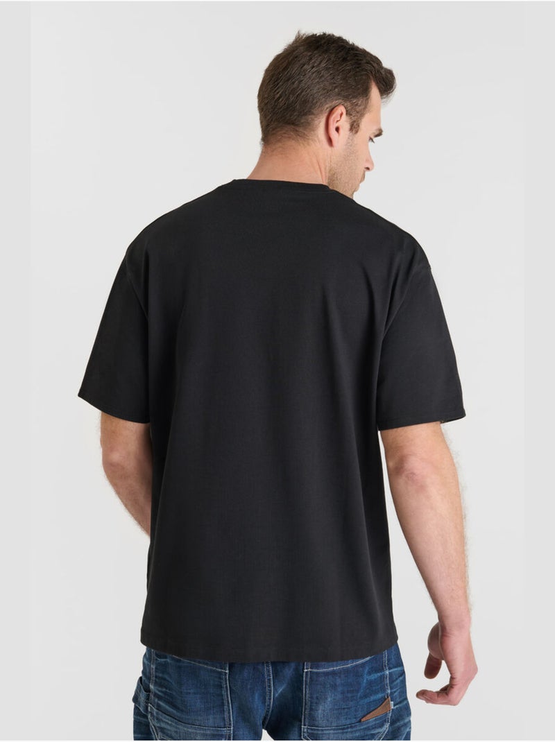 Tee-Shirt FRAKE 'Le Temps Des Cerises' Noir - Kiabi