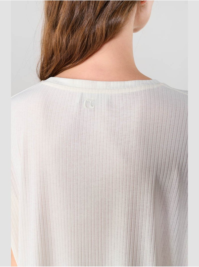 Tee-shirt fraser 'le temps des cerises' Blanc - Kiabi