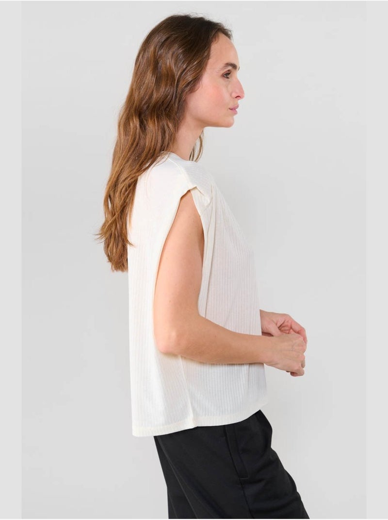 Tee-shirt fraser 'le temps des cerises' Blanc - Kiabi