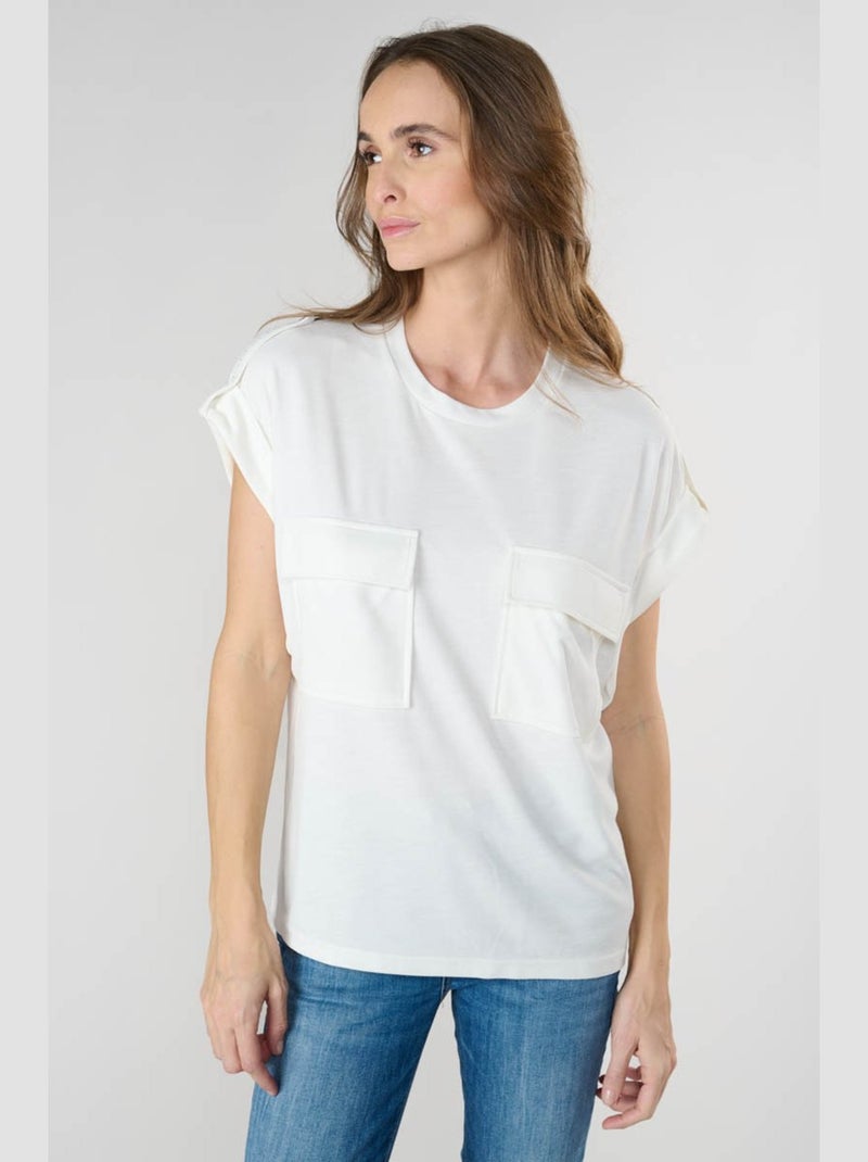 Tee-Shirt FREESIA 'Le Temps Des Cerises' Blanc - Kiabi