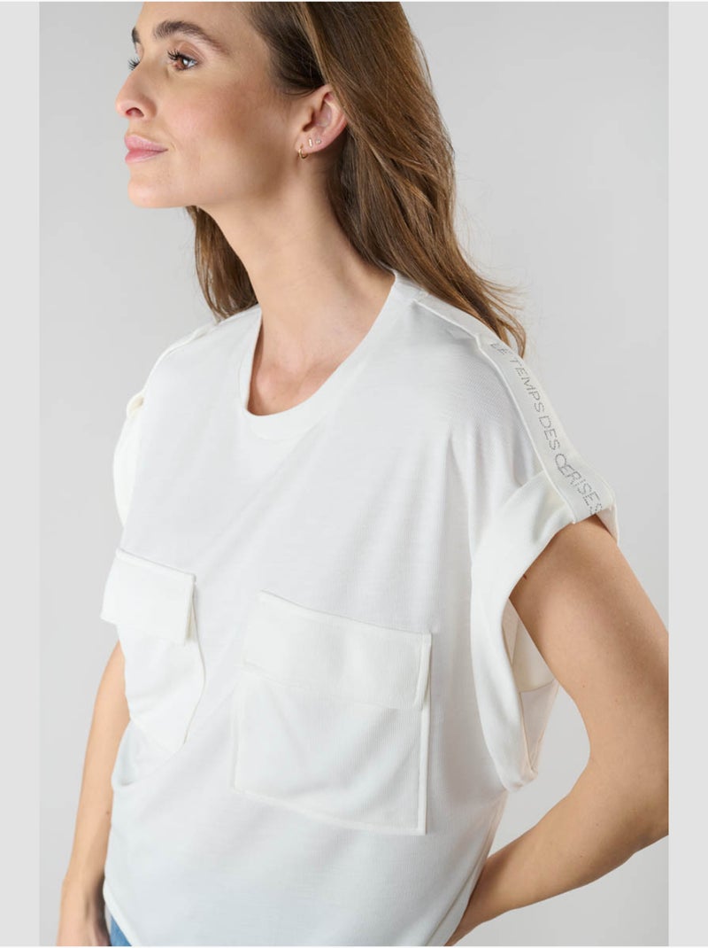 Tee-Shirt FREESIA 'Le Temps Des Cerises' Blanc - Kiabi