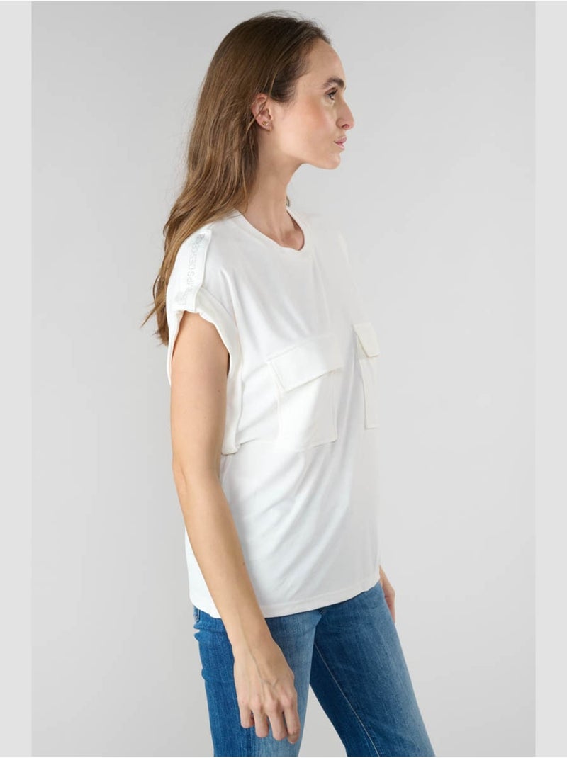 Tee-Shirt FREESIA 'Le Temps Des Cerises' Blanc - Kiabi