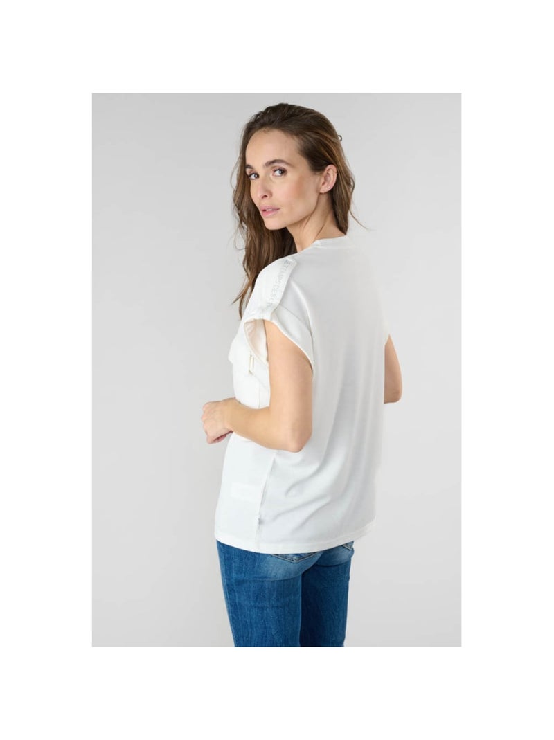 Tee-Shirt FREESIA 'Le Temps Des Cerises' Blanc - Kiabi
