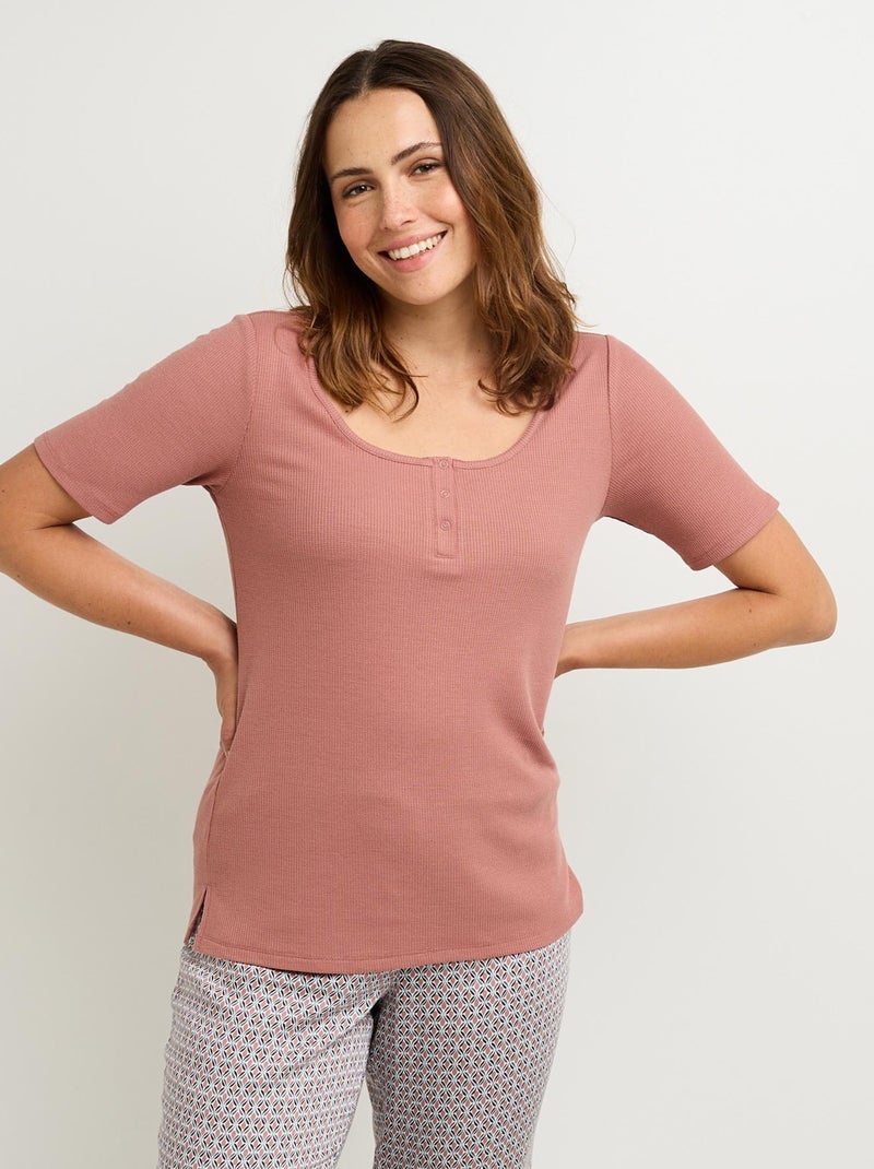 Tee-shirt Fripouille - RougeGorge Lingerie Rose - Kiabi