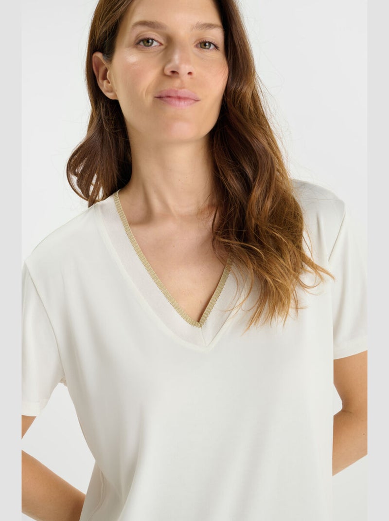 Tee-Shirt FUKA 'Le Temps Des Cerises' Blanc - Kiabi
