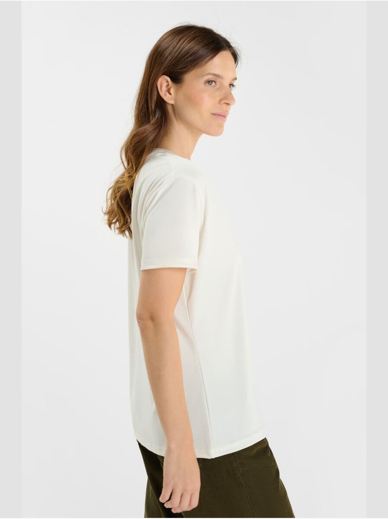 Tee-Shirt FUKA 'Le Temps Des Cerises' Blanc - Kiabi