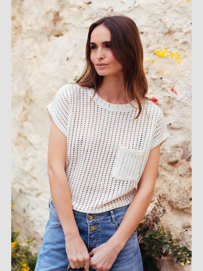 Tee-Shirt GAFO 'Le Temps Des Cerises' Beige - Kiabi