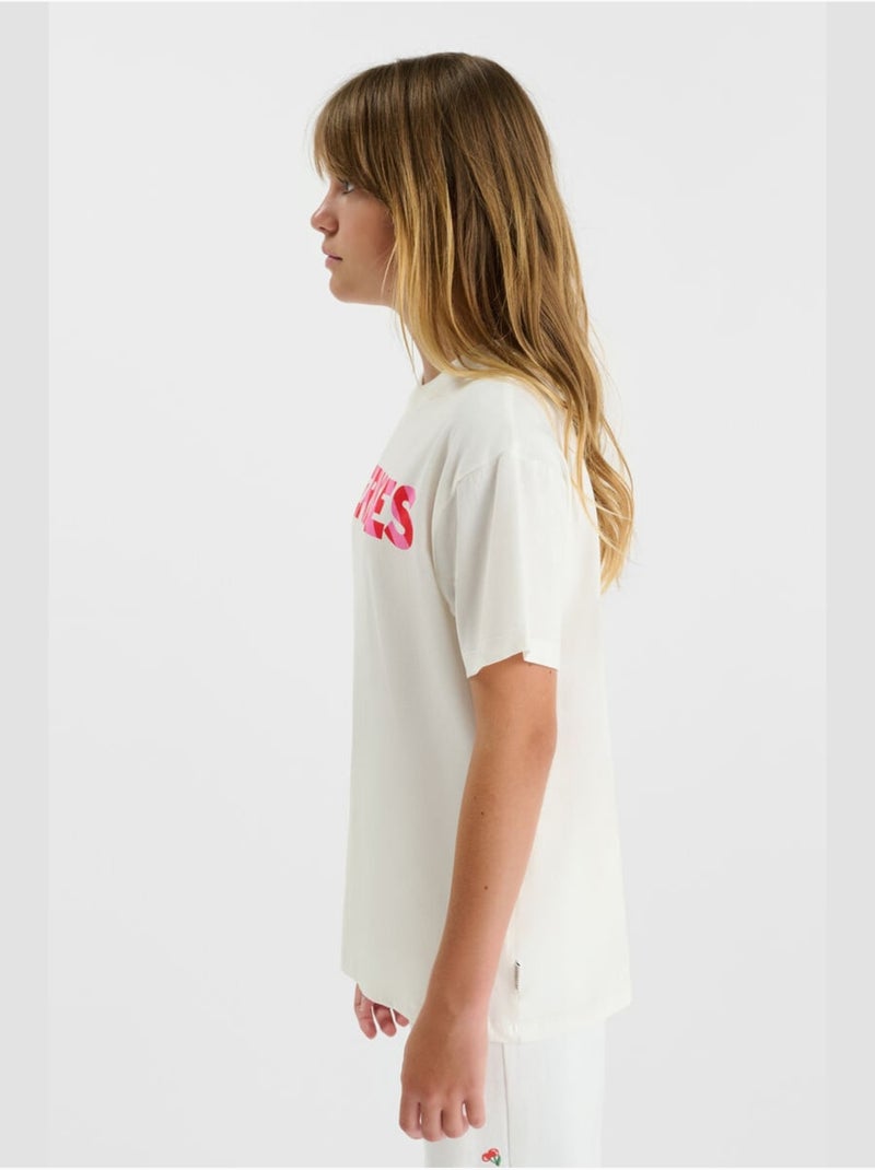 Tee-Shirt GAIAGI 'Le Temps Des Cerises' Blanc - Kiabi