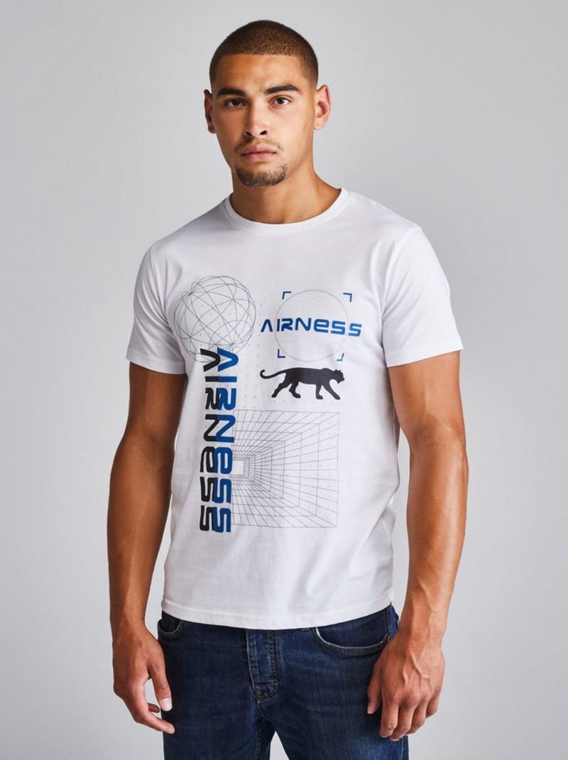 TEE SHIRT GALAXY Airness Blanc - Kiabi