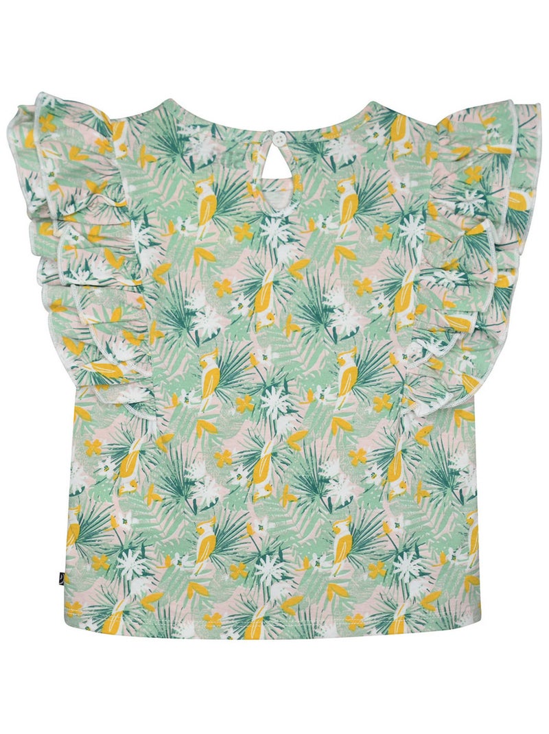 TEE SHIRT GAMZE MANCHES COURTES ENFANT Blanc - Kiabi
