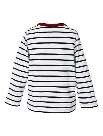 TEE-SHIRT GARCON RAYE MANCHES LONGUES
