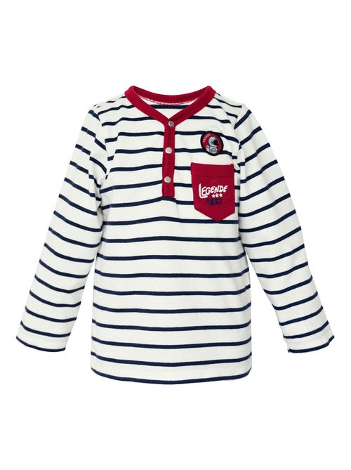 TEE-SHIRT GARCON RAYE MANCHES LONGUES - Kiabi