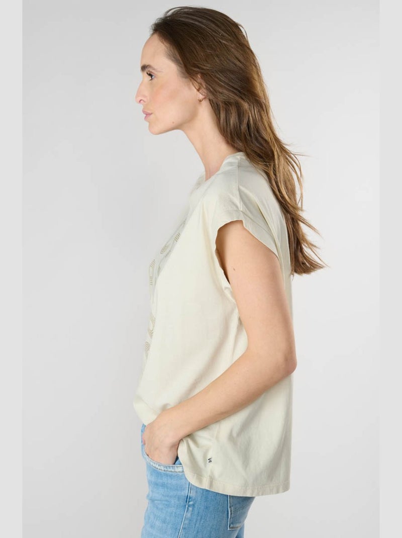 Tee-Shirt GARDENI 'Le Temps Des Cerises' Beige - Kiabi