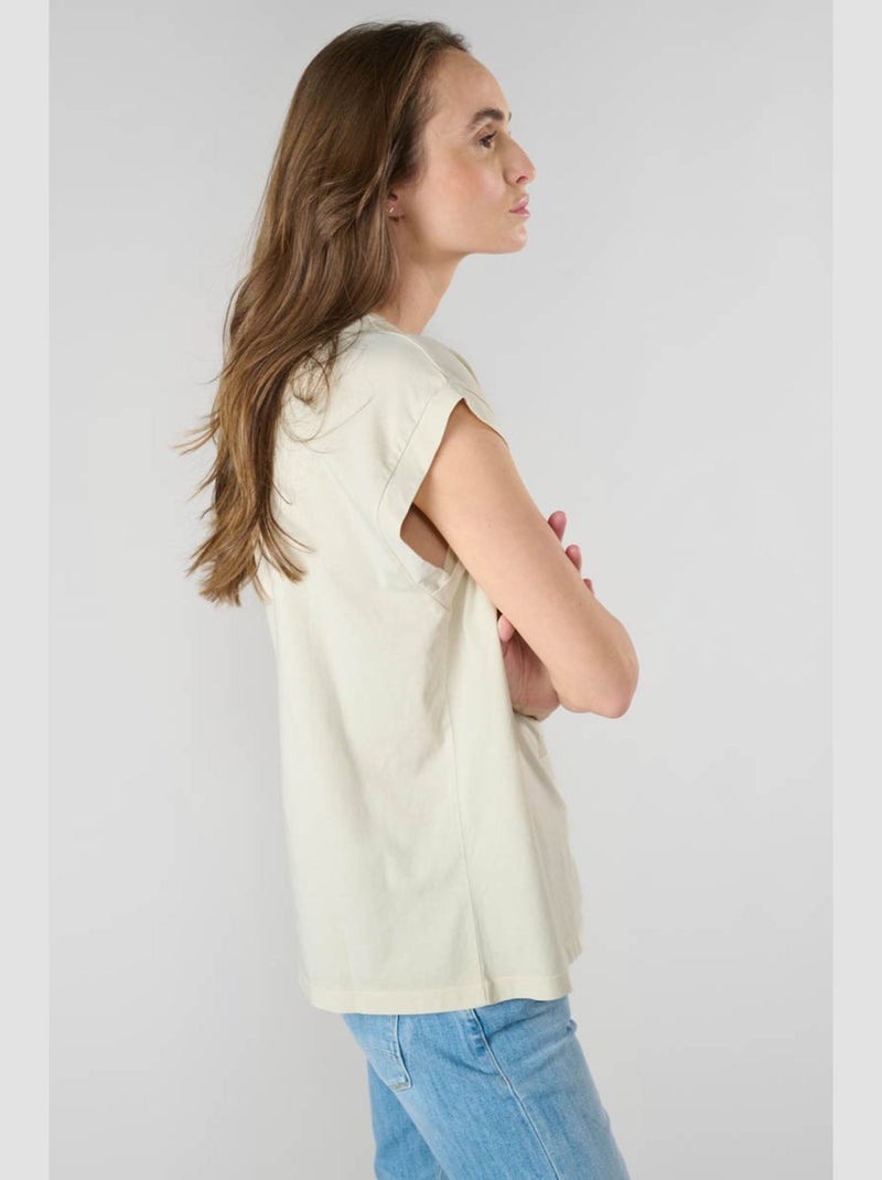 Tee-Shirt GARDENI 'Le Temps Des Cerises' Beige - Kiabi