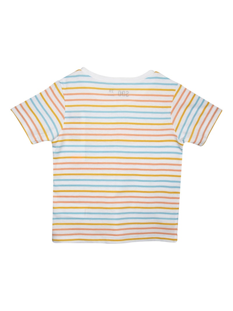 TEE SHIRT GASTON MANCHES COURTES ENFANT Blanc - Kiabi