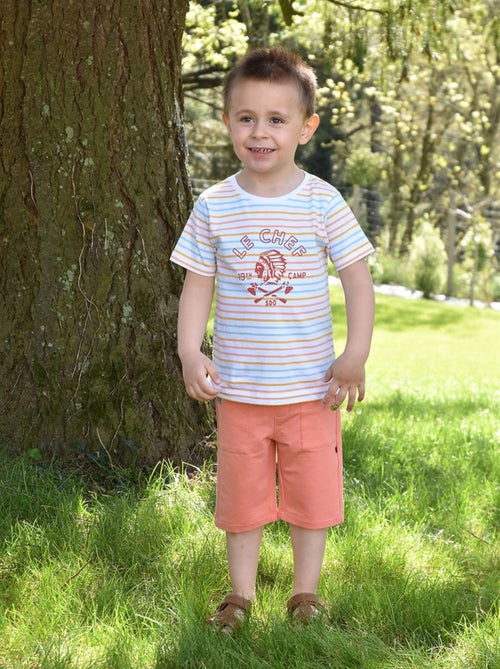TEE SHIRT GASTON MANCHES COURTES ENFANT - Kiabi