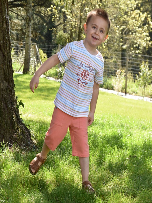 TEE SHIRT GASTON MANCHES COURTES ENFANT - Kiabi