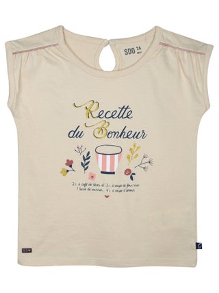 TEE SHIRT GEORGETTE SANS MANCHES ENFANT