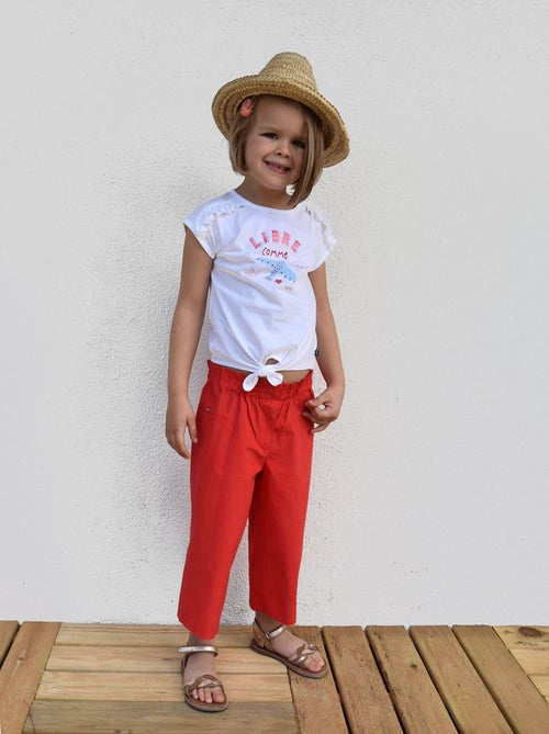 TEE SHIRT GEORGINA SANS MANCHES ENFANT - Kiabi